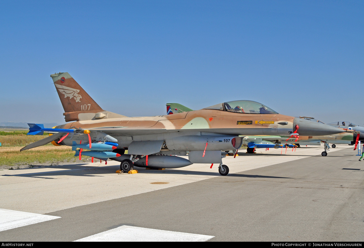 Aircraft Photo of 107 | General Dynamics F-16A Netz | Israel - Air Force | AirHistory.net #219434