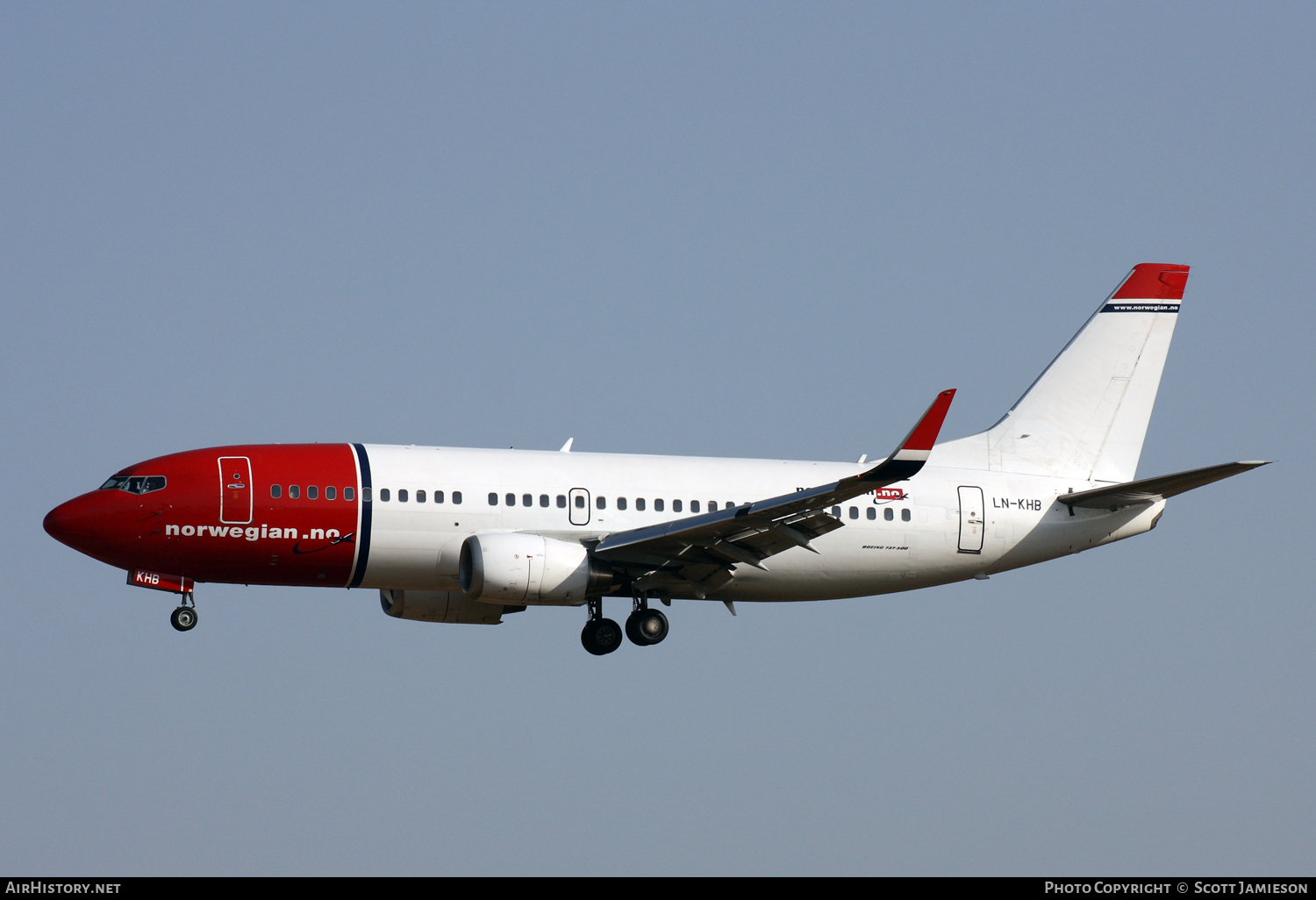 Aircraft Photo of LN-KHB | Boeing 737-31S | Norwegian | AirHistory.net #219438