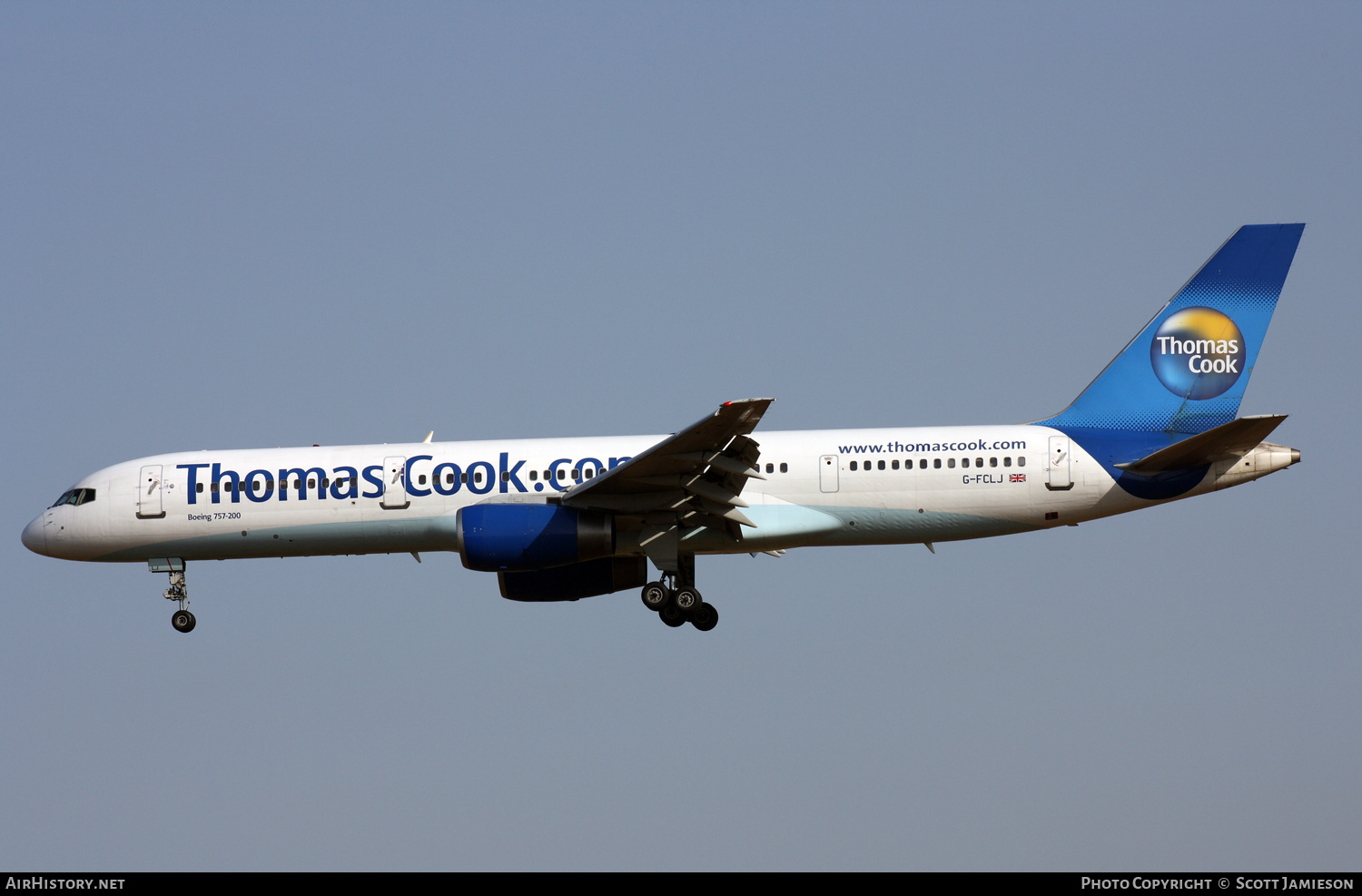 Aircraft Photo of G-FCLJ | Boeing 757-2Y0 | Thomas Cook Airlines | AirHistory.net #219439