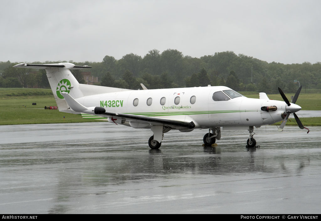 Aircraft Photo of N432CV | Pilatus PC-12/45 | Quest Diagnostics | AirHistory.net #219483