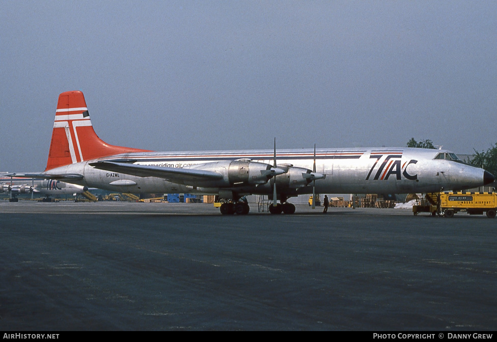 Aircraft Photo of G-AZML | Canadair CL-44D4-2 | Transmeridian Air Cargo | AirHistory.net #219499