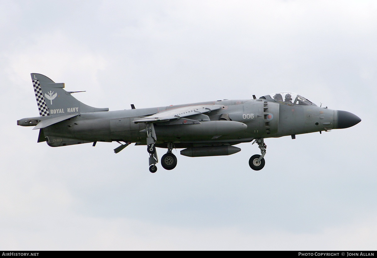 Aircraft Photo of ZH813 | British Aerospace Sea Harrier FA2 | UK - Navy | AirHistory.net #219527