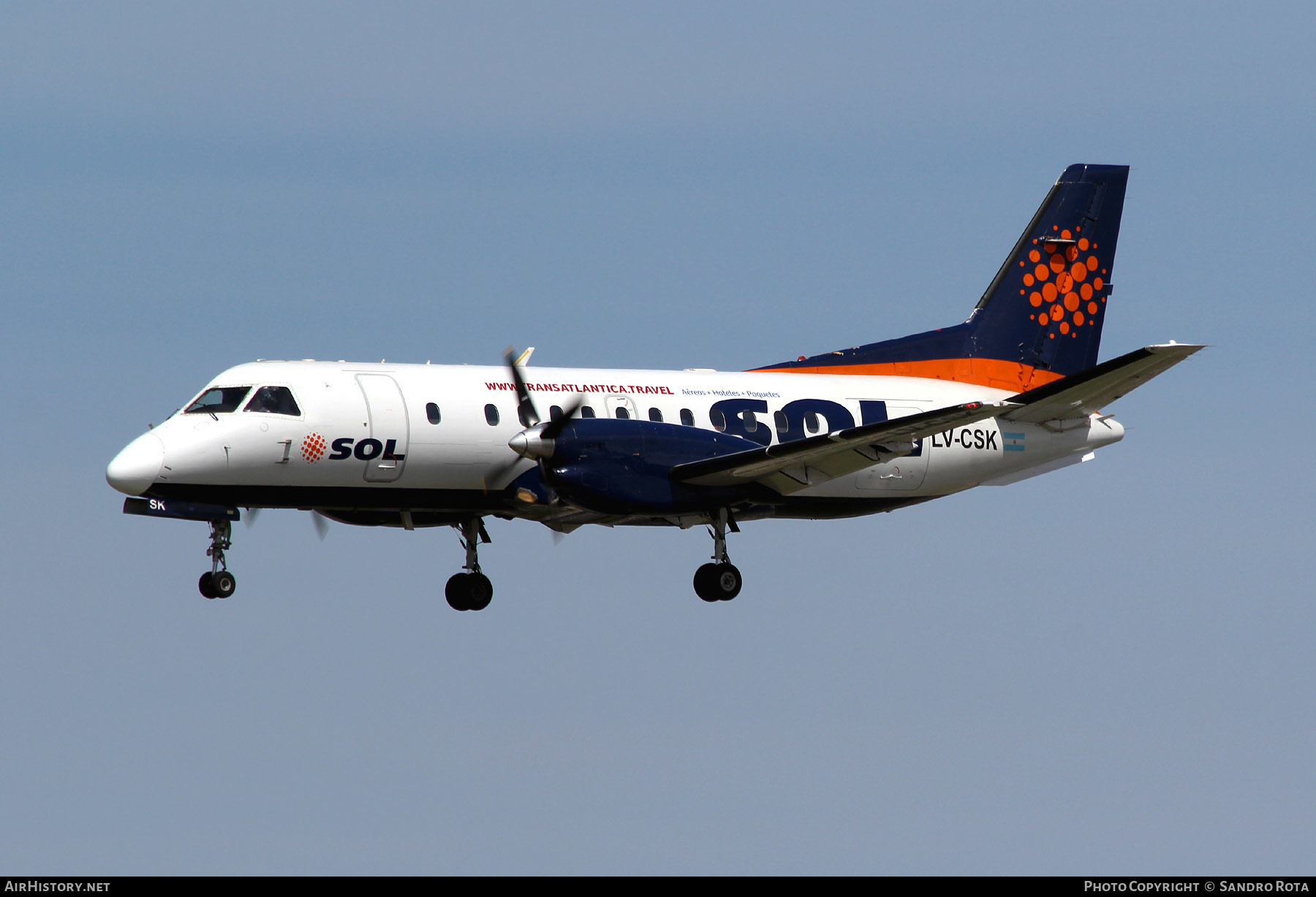 Aircraft Photo of LV-CSK | Saab 340B | Sol Líneas Aéreas | AirHistory.net #219616