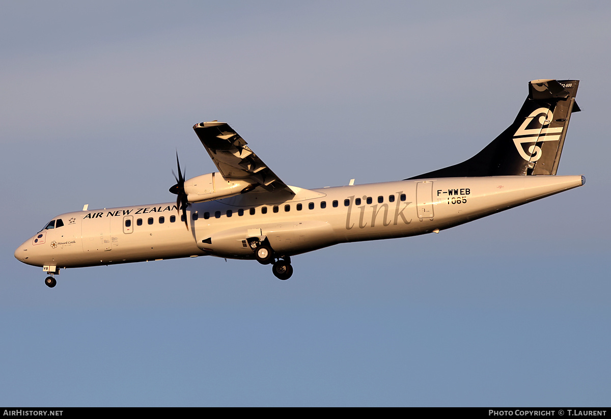 Aircraft Photo of F-WWEB | ATR ATR-72-600 (ATR-72-212A) | Air New Zealand Link | AirHistory.net #219652