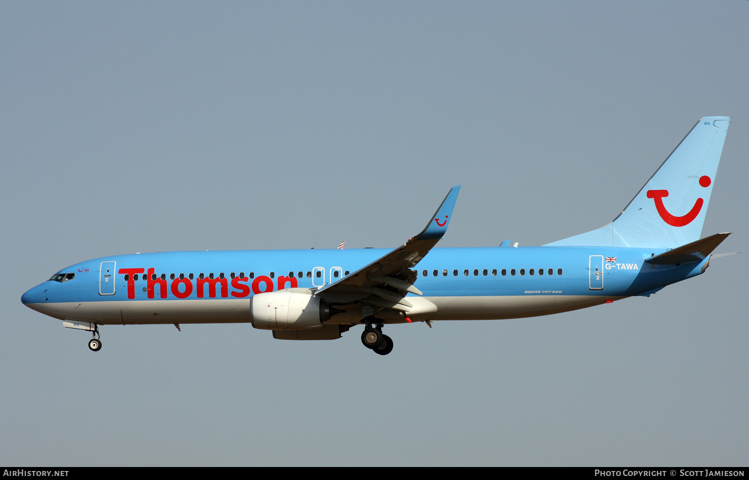 Aircraft Photo of G-TAWA | Boeing 737-8K5 | Thomson Airways | AirHistory.net #219706