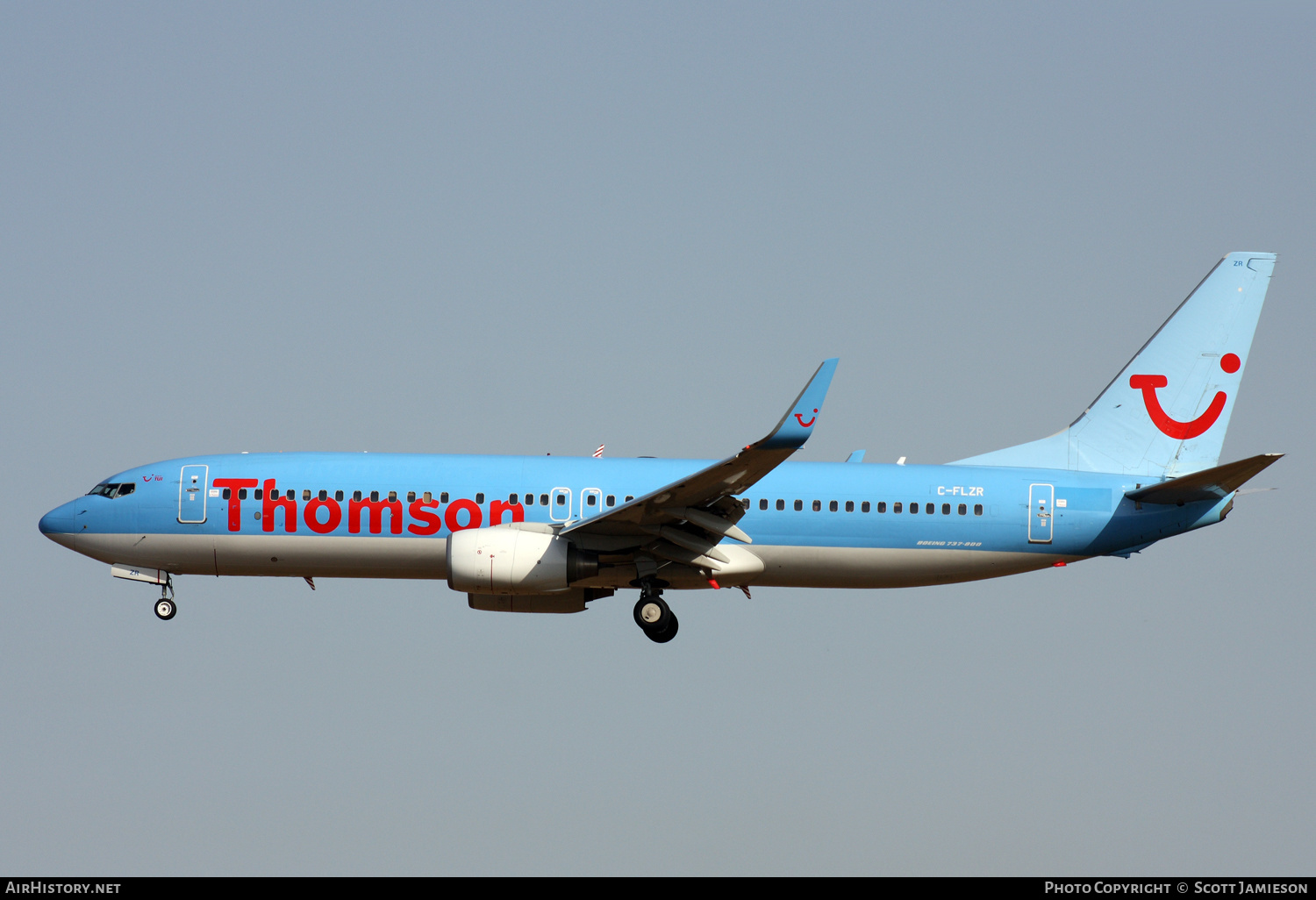Aircraft Photo of C-FLZR | Boeing 737-8K5 | Thomson Airways | AirHistory.net #219707