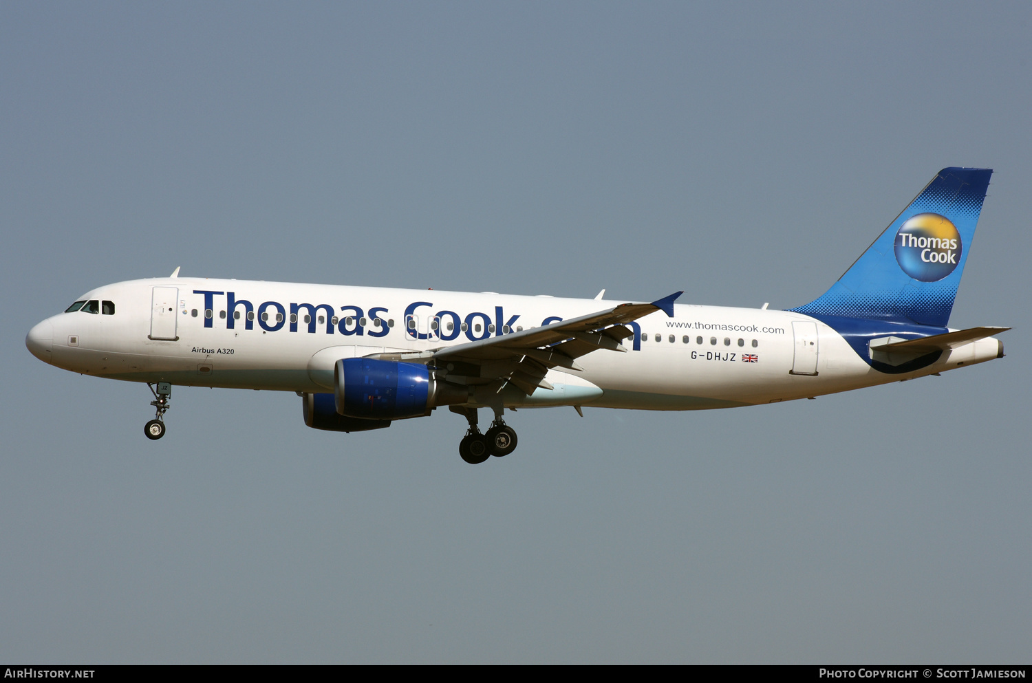 Aircraft Photo of G-DHJZ | Airbus A320-214 | Thomas Cook Airlines | AirHistory.net #219711