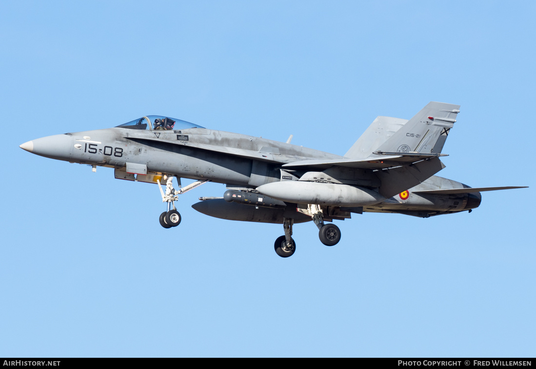 Aircraft Photo of C15-21 | McDonnell Douglas EF-18M Hornet | Spain - Air Force | AirHistory.net #219725