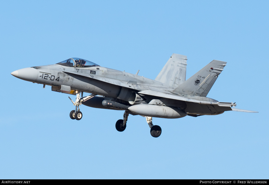 Aircraft Photo of C15-46 | McDonnell Douglas EF-18A Hornet | Spain - Air Force | AirHistory.net #219729