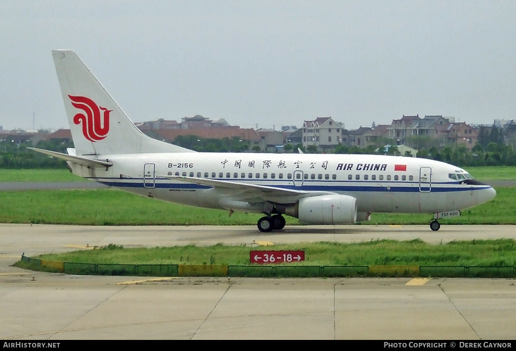 Aircraft Photo of B-2156 | Boeing 737-66N | Air China | AirHistory.net #219731