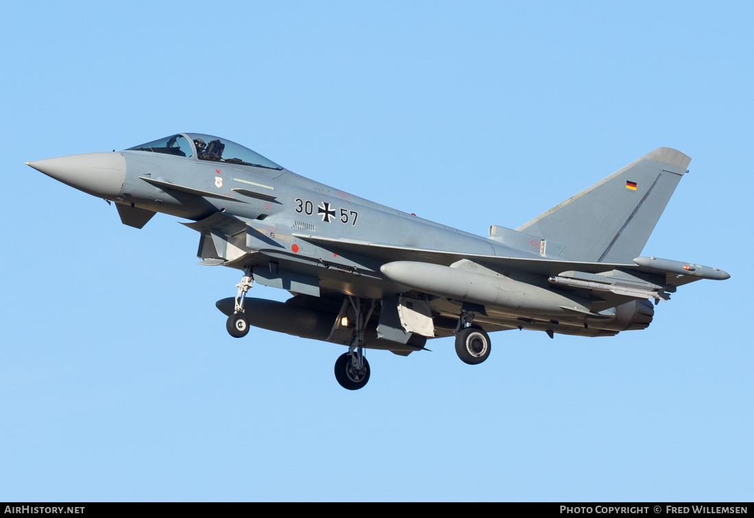 Aircraft Photo of 3057 | Eurofighter EF-2000 Typhoon S | Germany - Air Force | AirHistory.net #219736