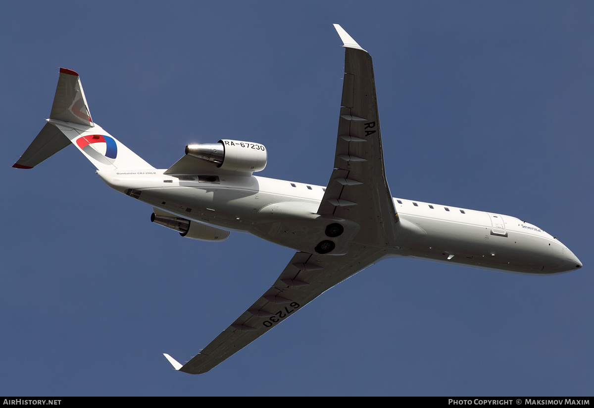 Aircraft Photo of RA-67230 | Bombardier CRJ-200LR (CL-600-2B19) | Severstal Avia | AirHistory.net #219743