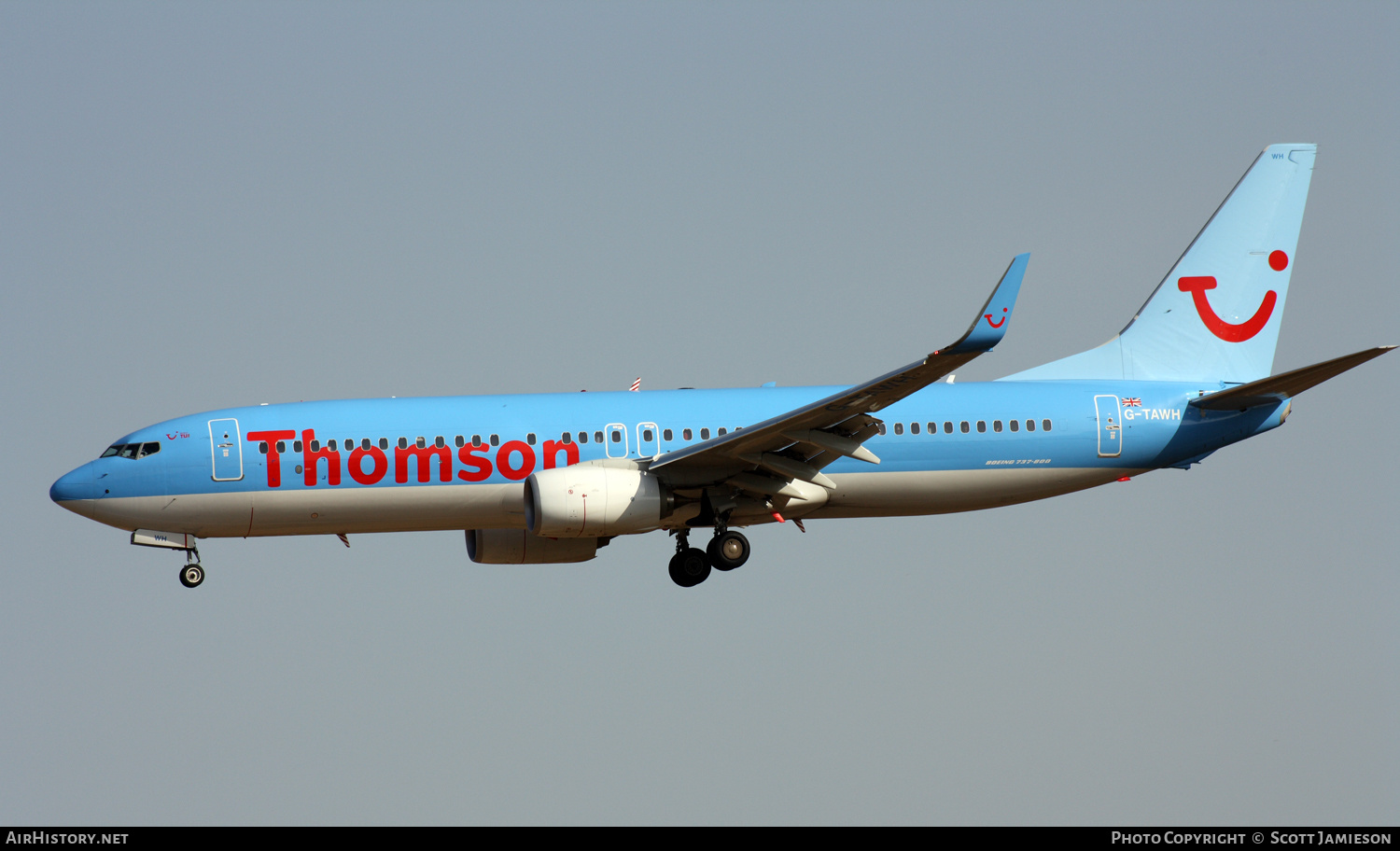 Aircraft Photo of G-TAWH | Boeing 737-8K5 | Thomson Airways | AirHistory.net #219756