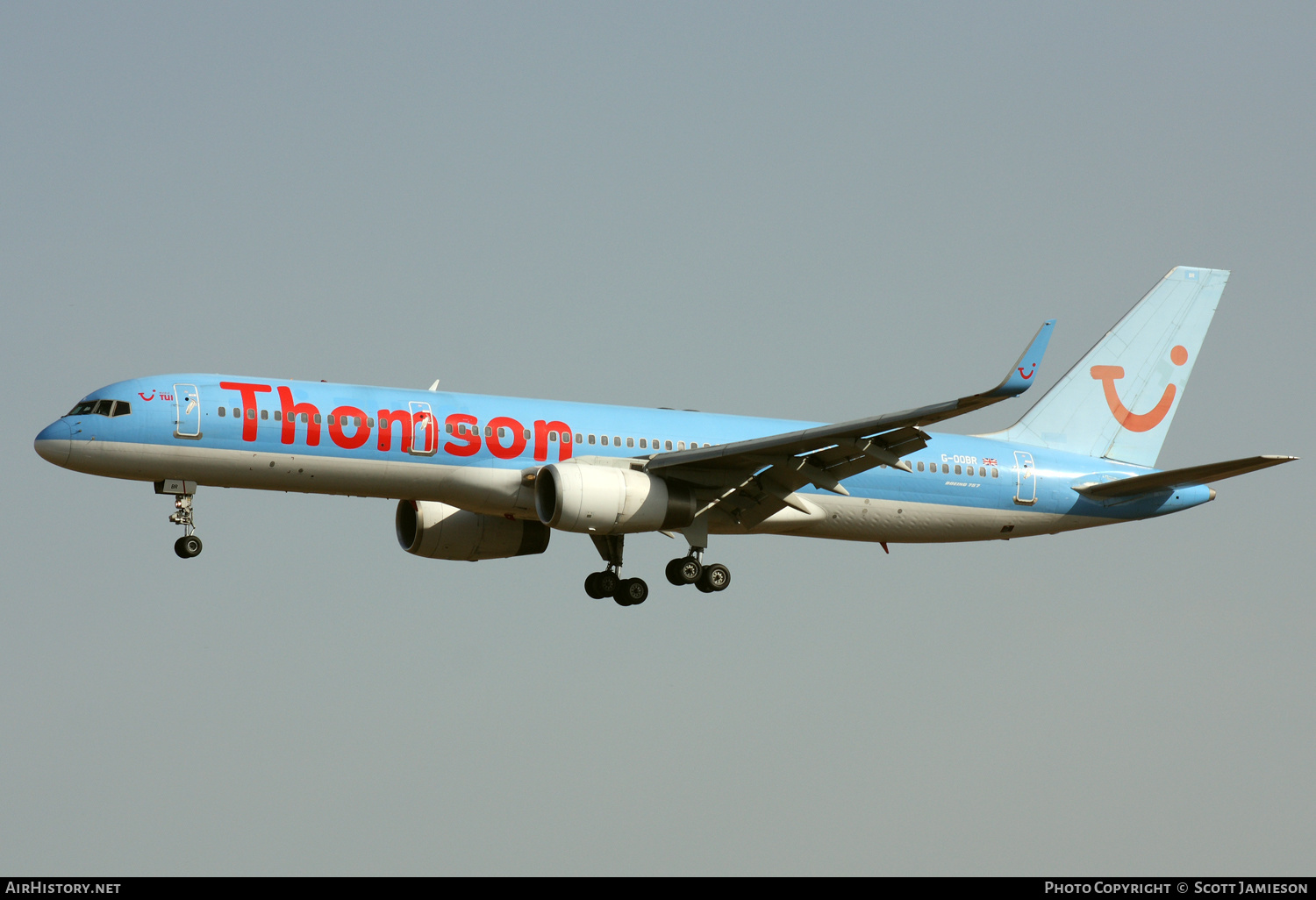 Aircraft Photo of G-OOBR | Boeing 757-204 | Thomson Airways | AirHistory.net #219771