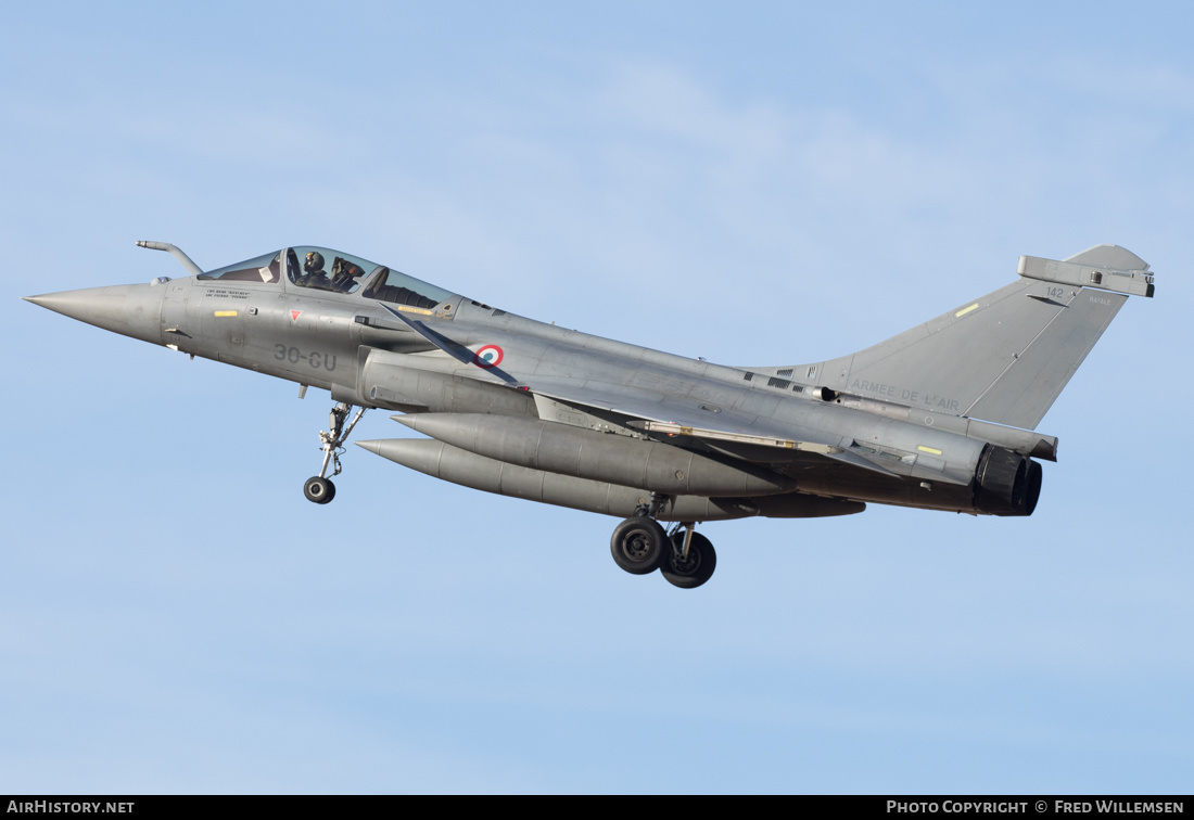 Aircraft Photo of 142 | Dassault Rafale C | France - Air Force | AirHistory.net #219782