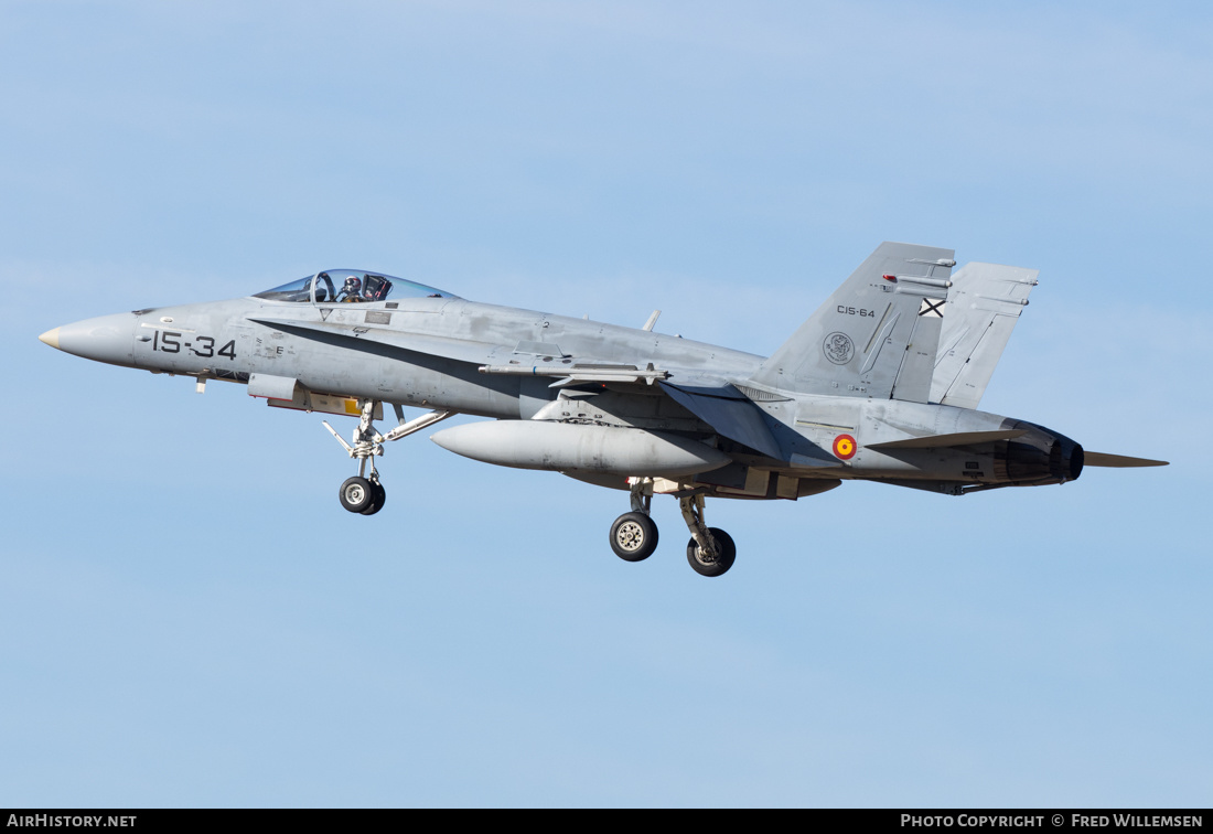 Aircraft Photo of C15-64 | McDonnell Douglas EF-18M Hornet | Spain - Air Force | AirHistory.net #219792