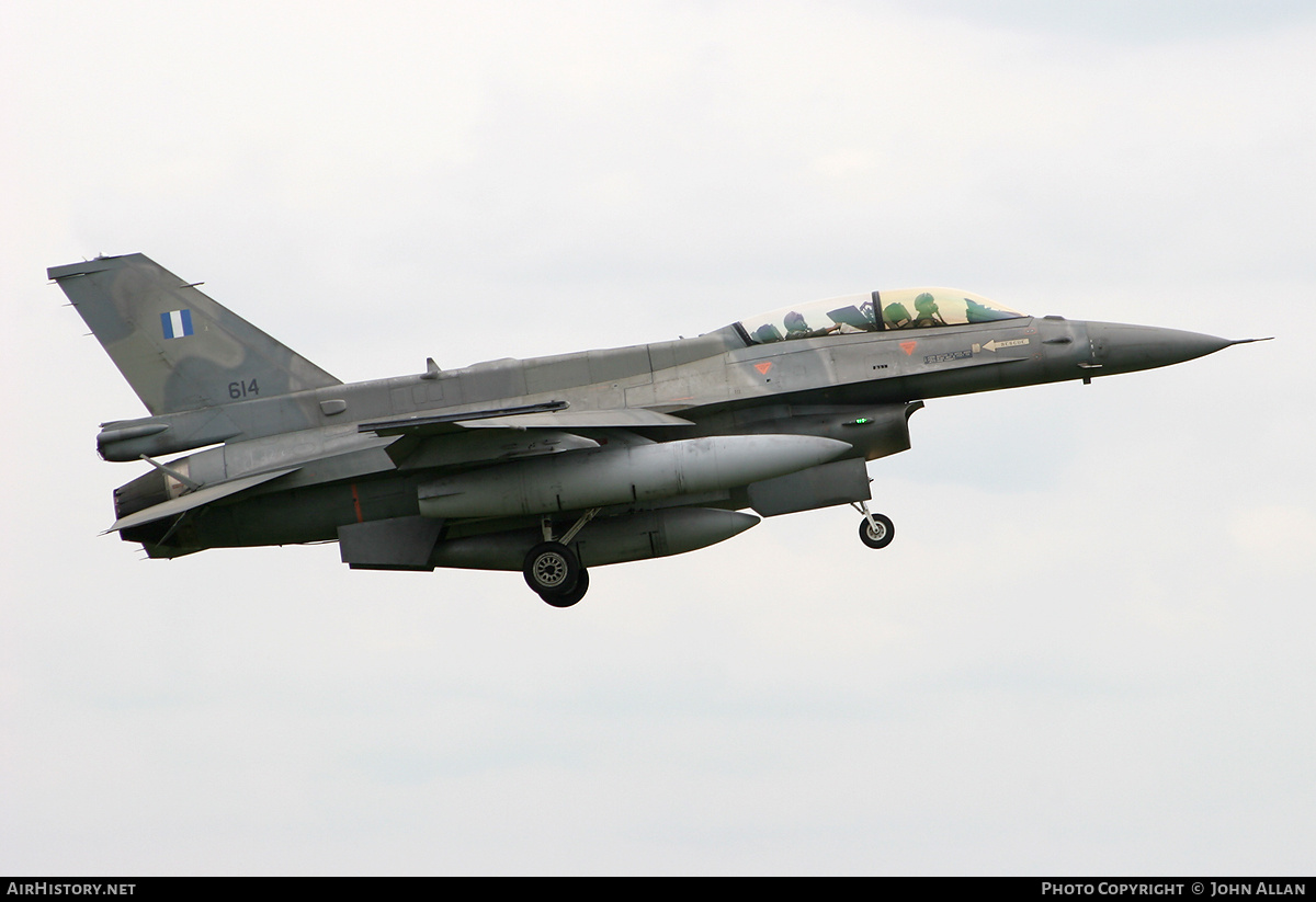 Aircraft Photo of 614 | Lockheed Martin F-16DJ Fighting Falcon | Greece - Air Force | AirHistory.net #219803