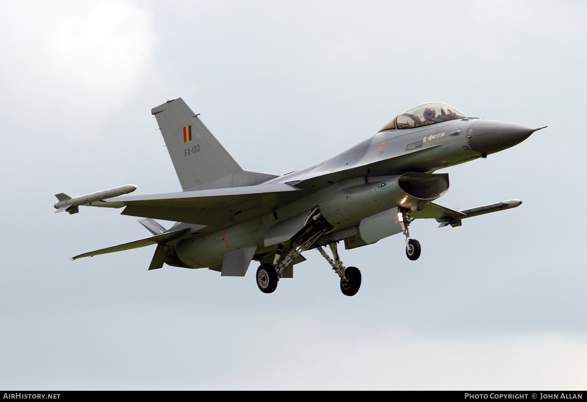 Aircraft Photo of FA-133 | General Dynamics F-16AM Fighting Falcon | Belgium - Air Force | AirHistory.net #219807