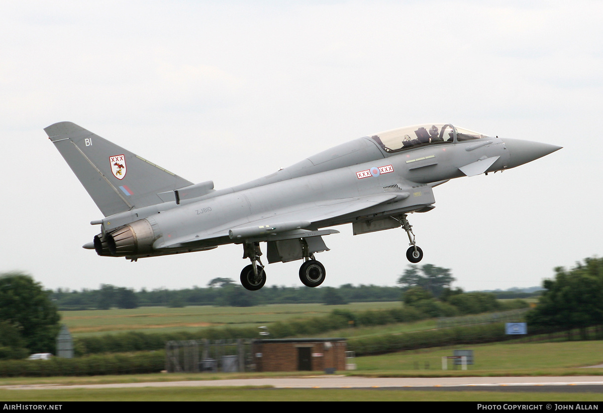 Aircraft Photo of ZJ810 | Eurofighter EF-2000 Typhoon T1 | UK - Air Force | AirHistory.net #219832