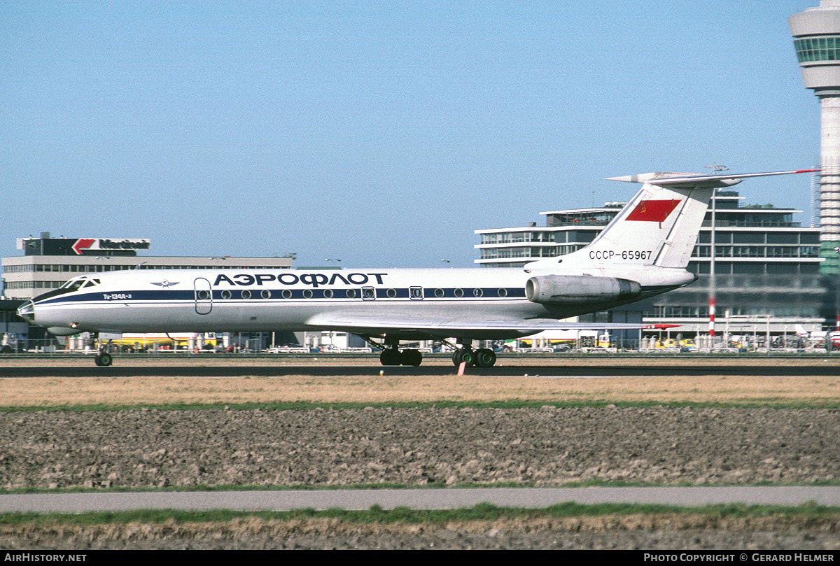 Aircraft Photo of CCCP-65967 | Tupolev Tu-134A-3 | Aeroflot | AirHistory.net #219860