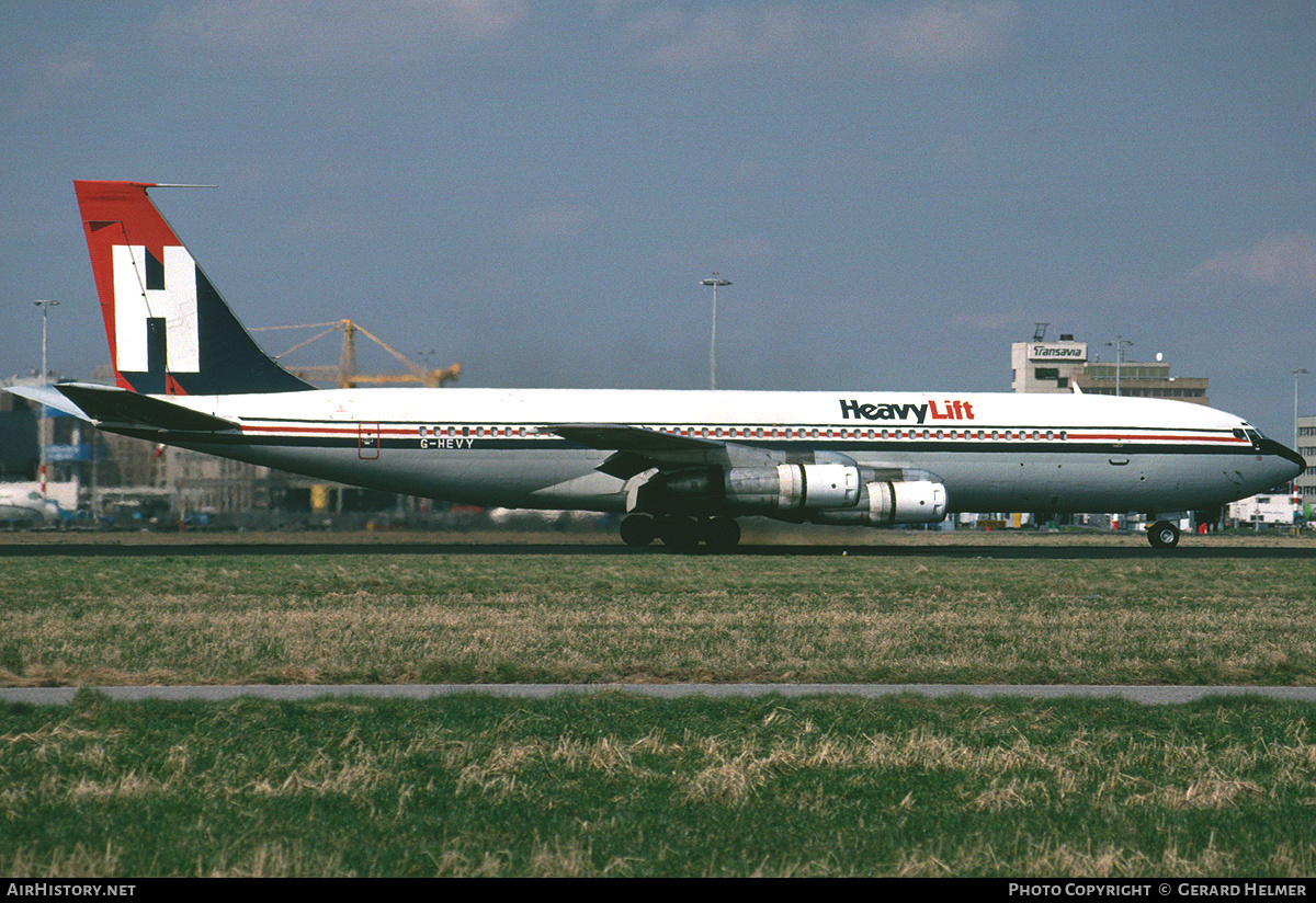 Aircraft Photo of G-HEVY | Boeing 707-324C | HeavyLift Cargo Airlines | AirHistory.net #219873