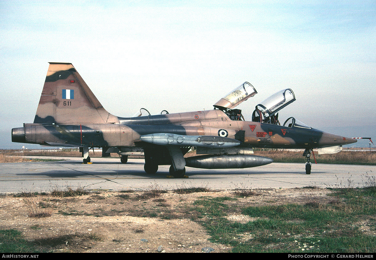 Aircraft Photo of 611 | Northrop F-5B Freedom Fighter | Greece - Air Force | AirHistory.net #219927