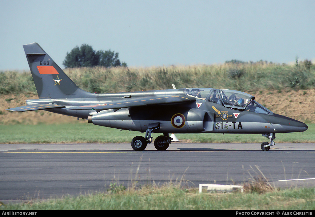 Aircraft Photo of E63 | Dassault-Dornier Alpha Jet E | France - Air Force | AirHistory.net #219929