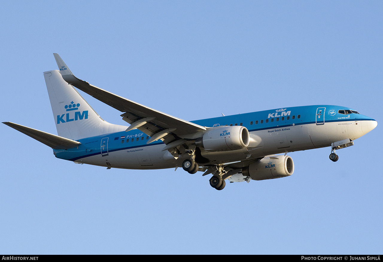 Aircraft Photo of PH-BGF | Boeing 737-7K2 | KLM - Royal Dutch Airlines | AirHistory.net #219943