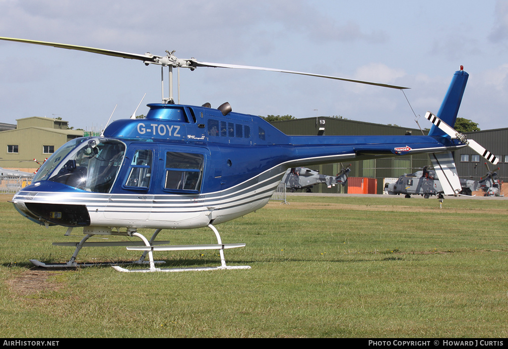 Aircraft Photo of G-TOYZ | Bell 206B-3 JetRanger III | AirHistory.net #219959