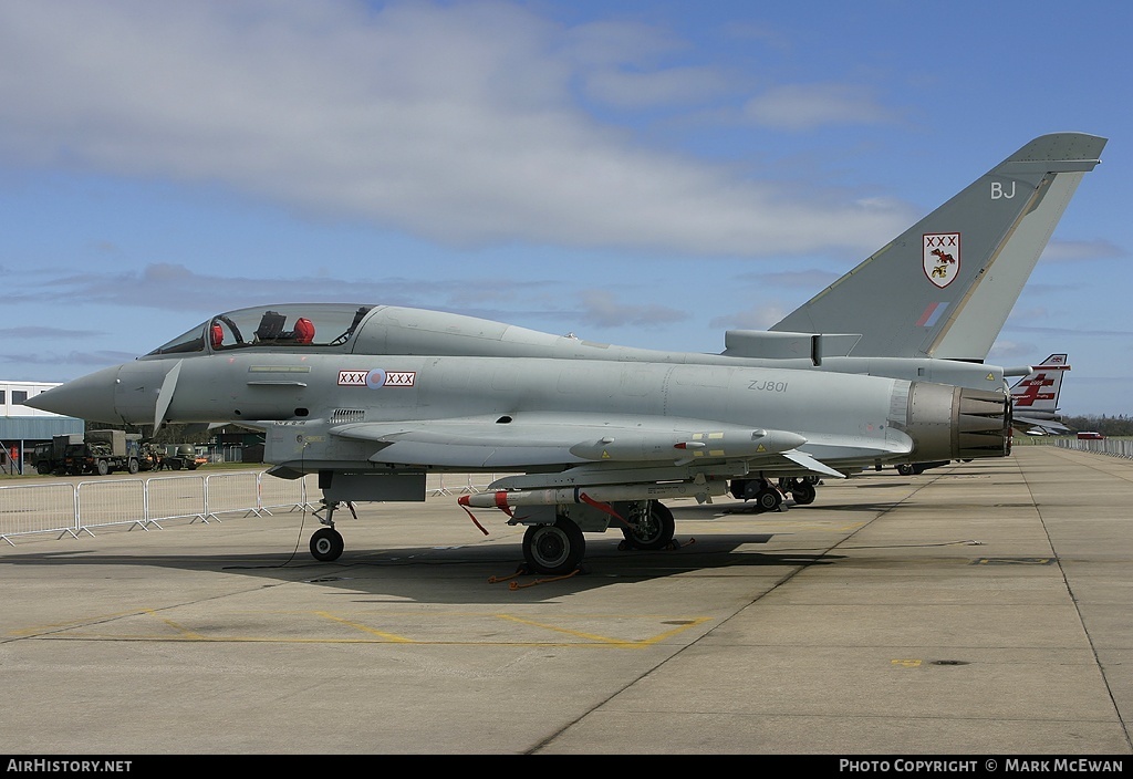 Aircraft Photo of ZJ801 | Eurofighter EF-2000 Typhoon T1 | UK - Air Force | AirHistory.net #219964