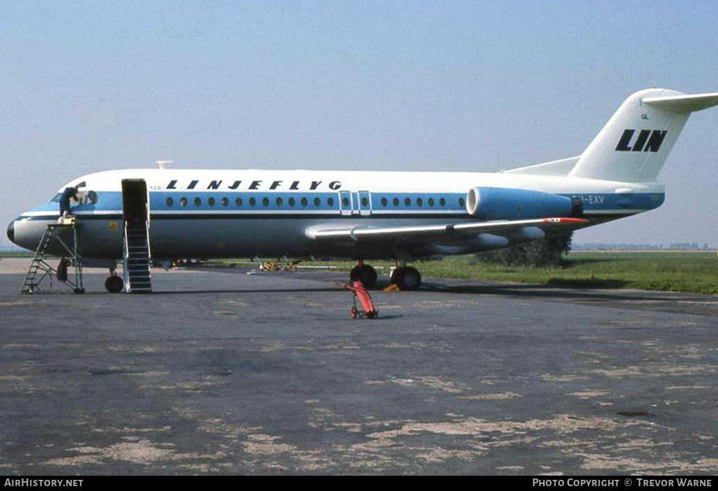 Aircraft Photo of PH-EXV | Fokker F28-4000 Fellowship | Linjeflyg | AirHistory.net #219972