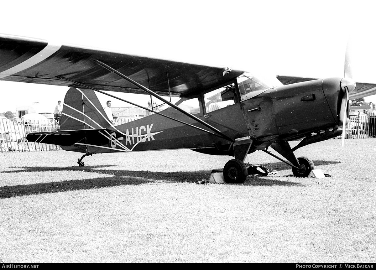 Aircraft Photo of G-AHCK | Auster J-1N Alpha | AirHistory.net #220000