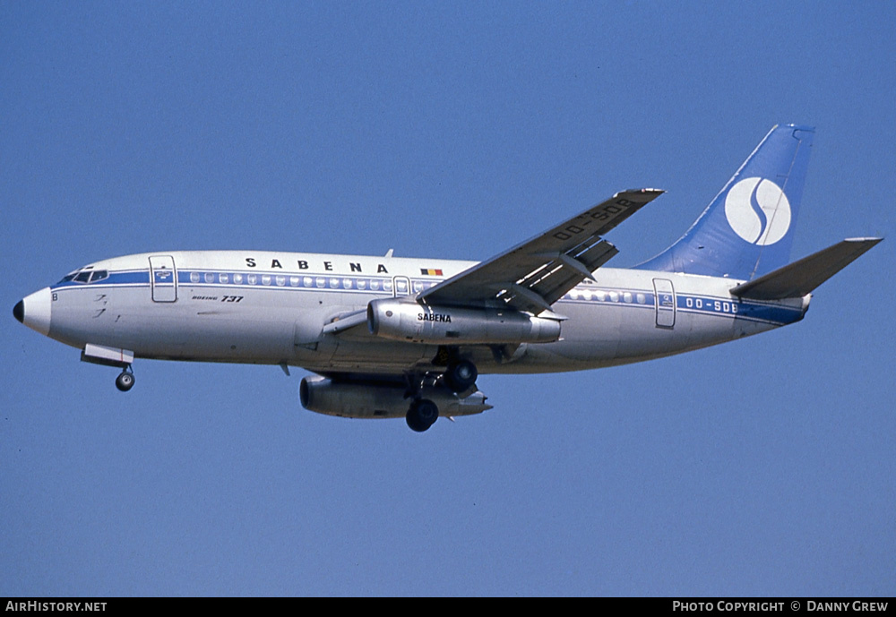 Aircraft Photo of OO-SDB | Boeing 737-229/Adv | Sabena | AirHistory.net #220030