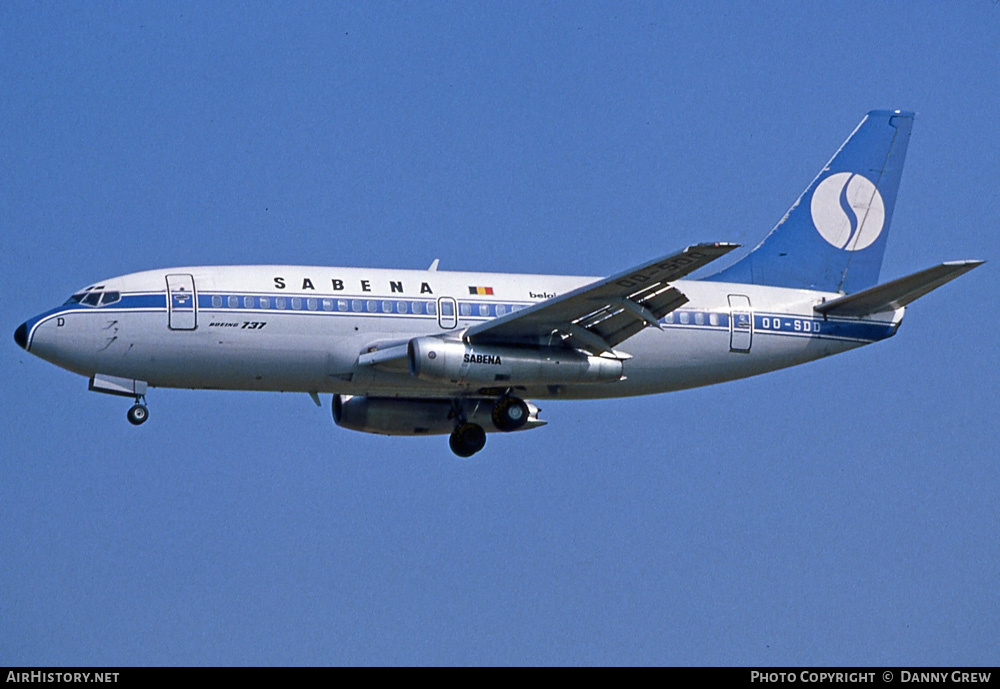 Aircraft Photo of OO-SDD | Boeing 737-229/Adv | Sabena | AirHistory.net #220037