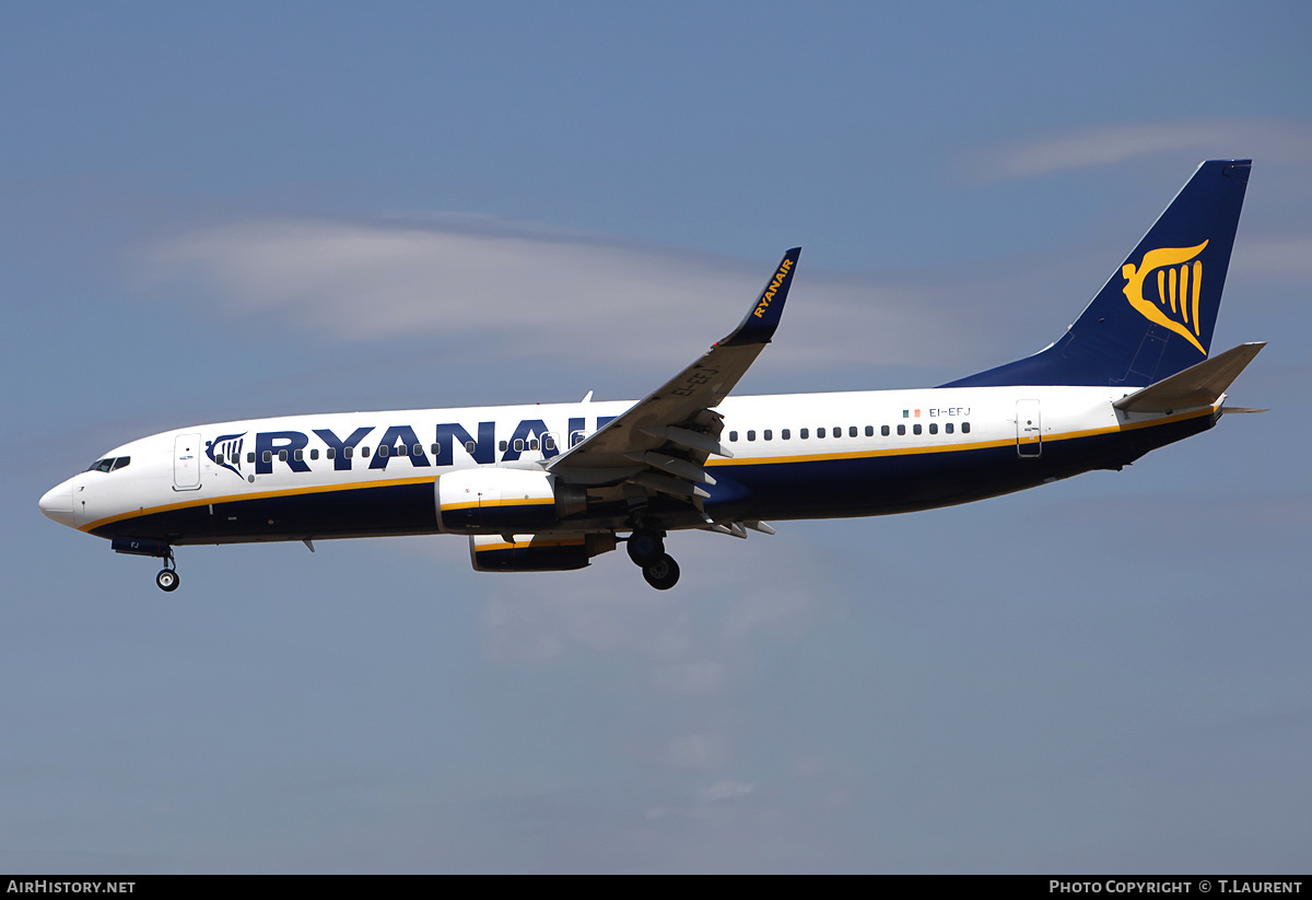 Aircraft Photo of EI-EFJ | Boeing 737-8AS | Ryanair | AirHistory.net #220064