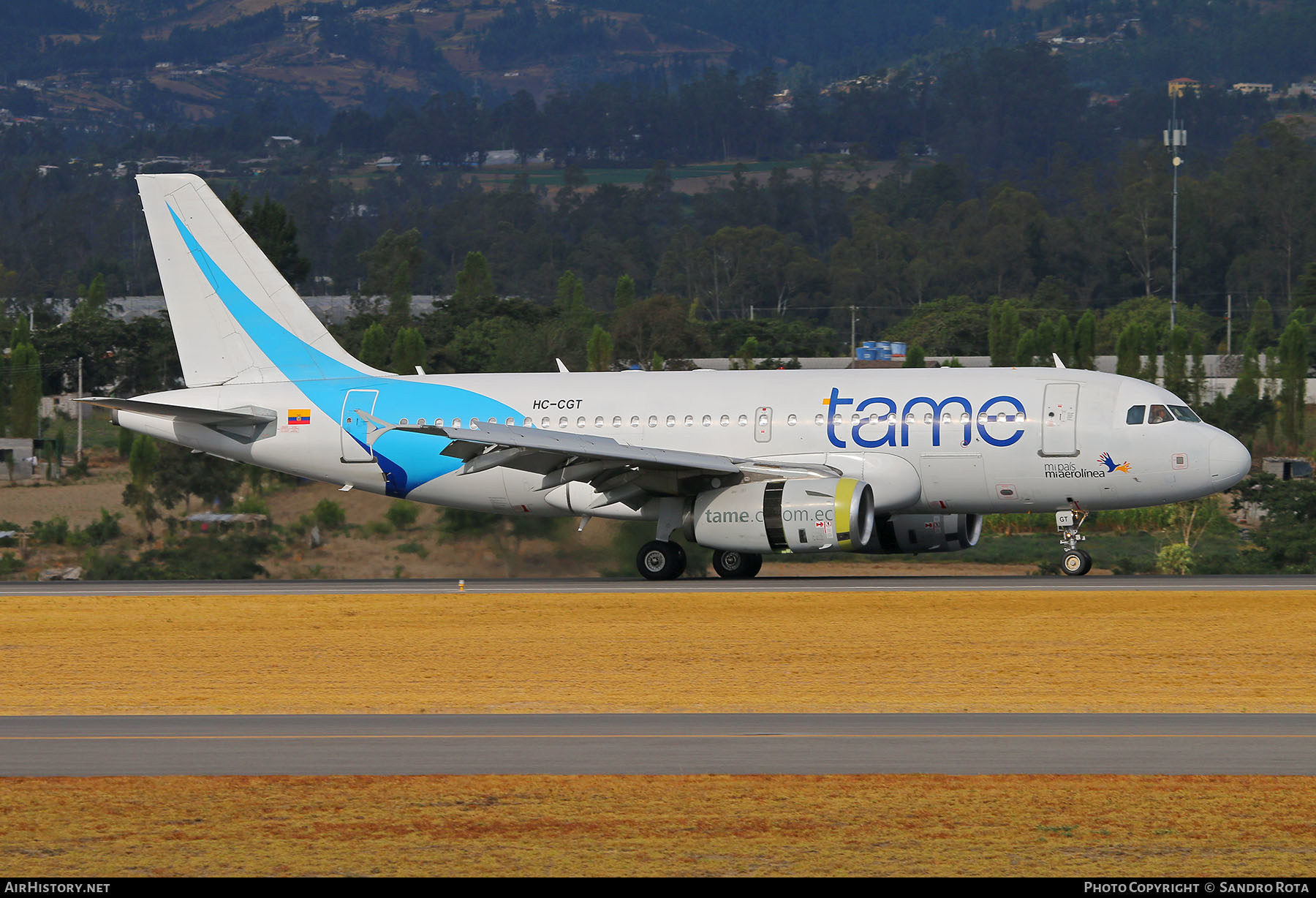 Aircraft Photo of HC-CGT | Airbus A319-132 | TAME Línea Aérea del Ecuador | AirHistory.net #220139