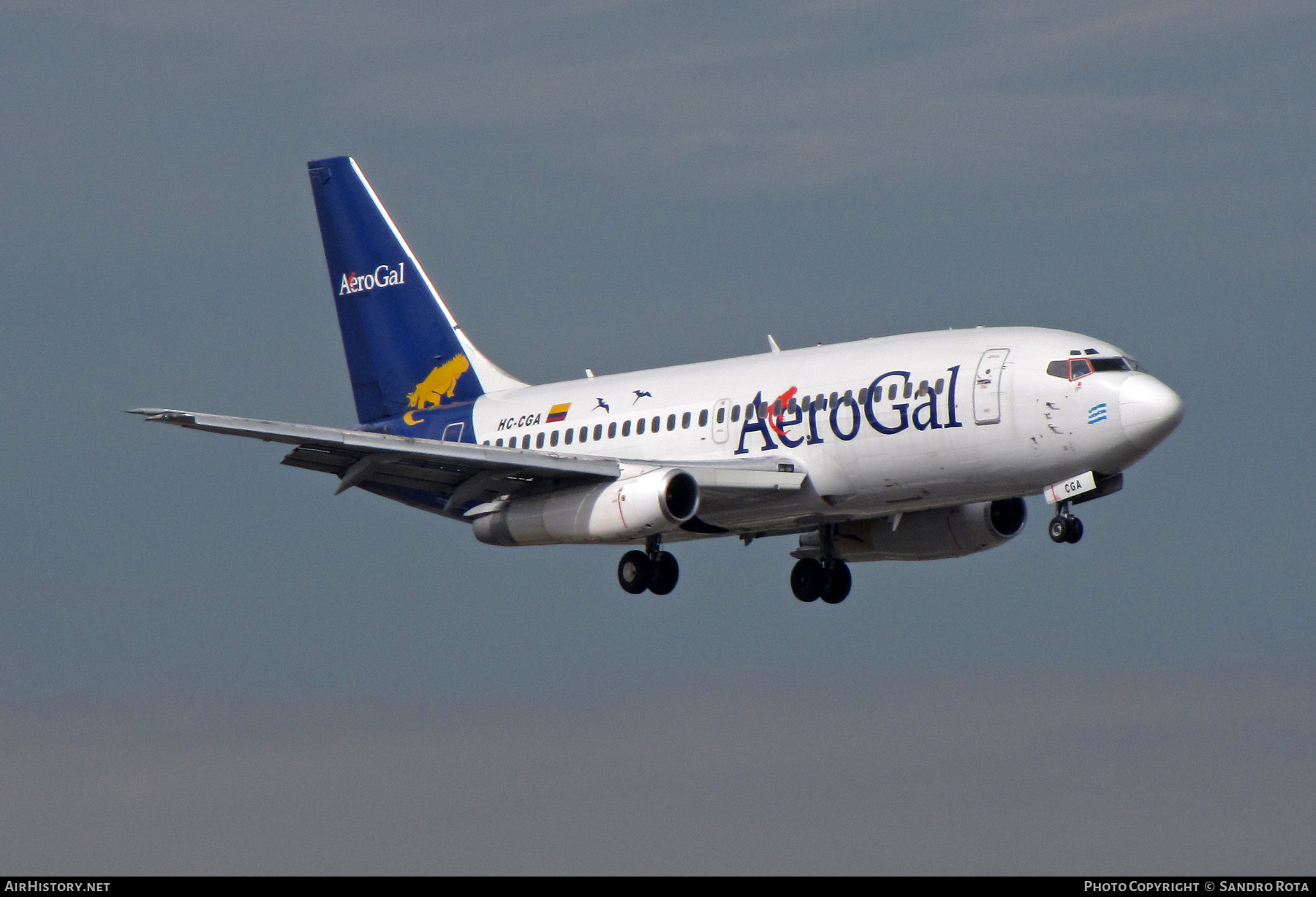 Aircraft Photo of HC-CGA | Boeing 737-247/Adv | AeroGal | AirHistory.net #220269