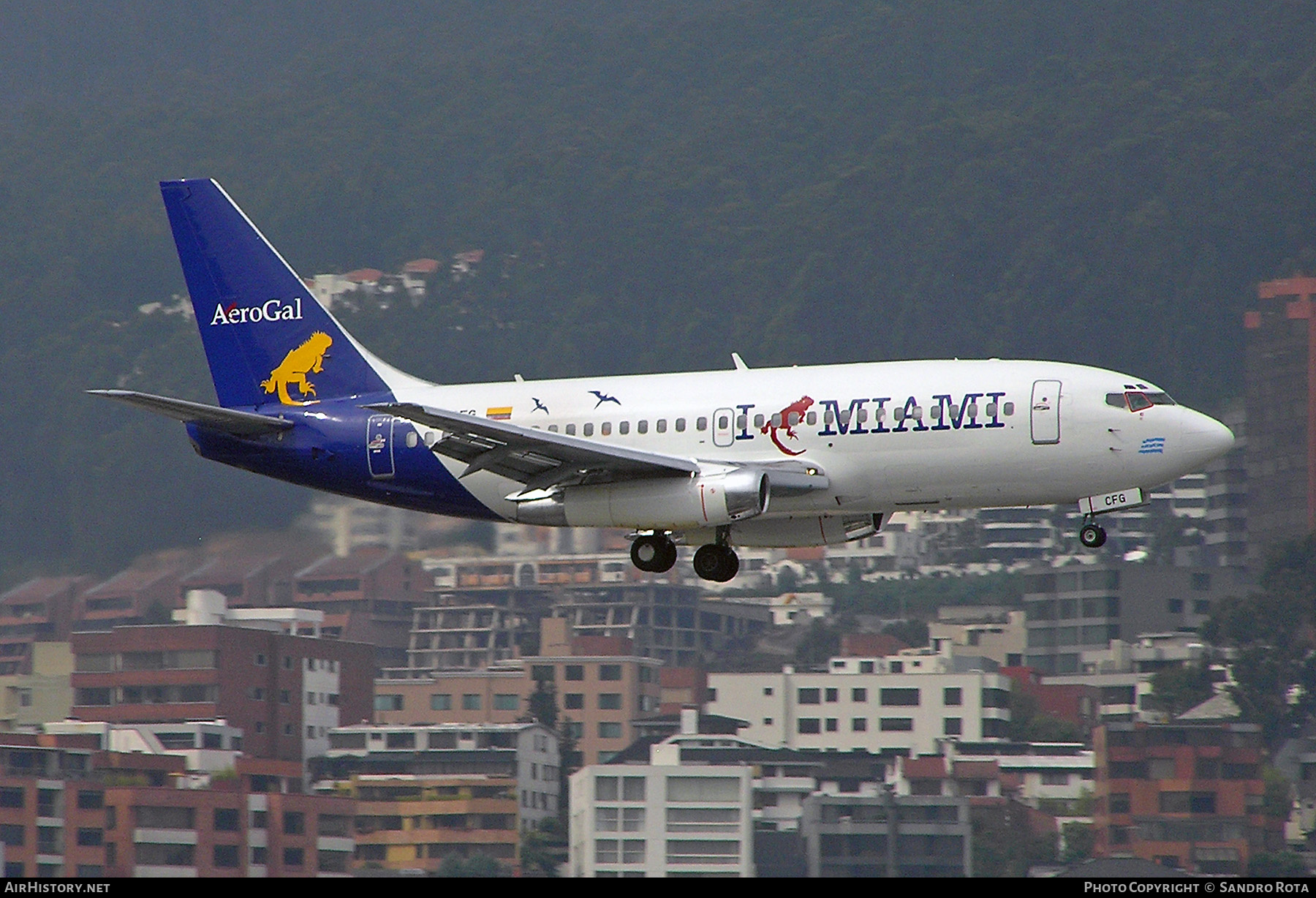 Aircraft Photo of HC-CFG | Boeing 737-281/Adv | AeroGal | AirHistory.net #220275