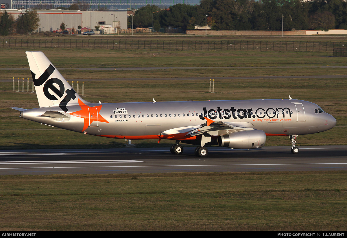 Aircraft Photo of F-WWIK | Airbus A320-232 | Jetstar Airways | AirHistory.net #220348