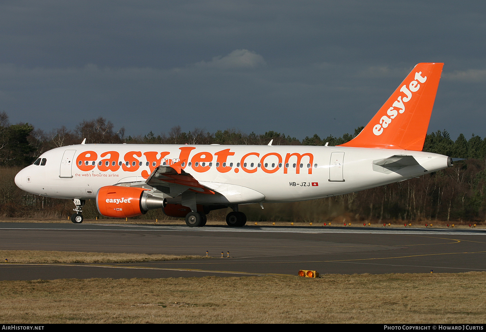 Aircraft Photo of HB-JZJ | Airbus A319-111 | EasyJet | AirHistory.net #220378