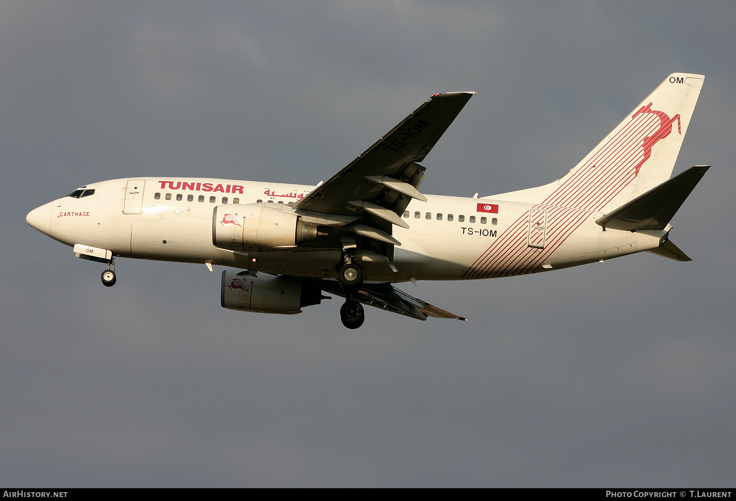 Aircraft Photo of TS-IOM | Boeing 737-6H3 | Tunisair | AirHistory.net #220391