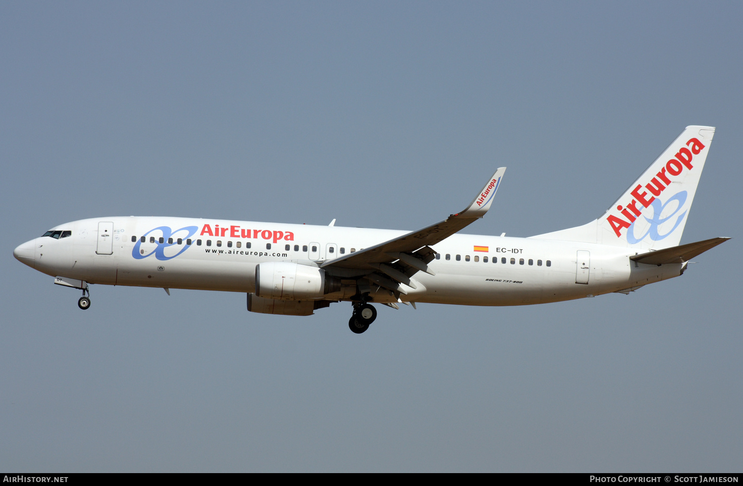 Aircraft Photo of EC-IDT | Boeing 737-86Q | Air Europa | AirHistory.net #220407