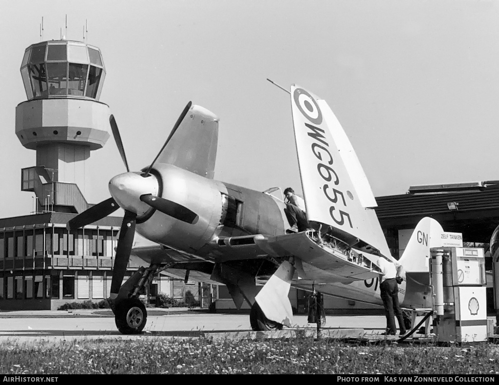 Aircraft Photo of WG655 | Hawker Sea Fury T20S | UK - Navy | AirHistory.net #220420