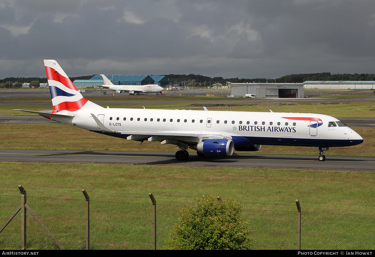 Aircraft Photo of G-LCYS | Embraer 190SR (ERJ-190-100SR) | British Airways | AirHistory.net #220489