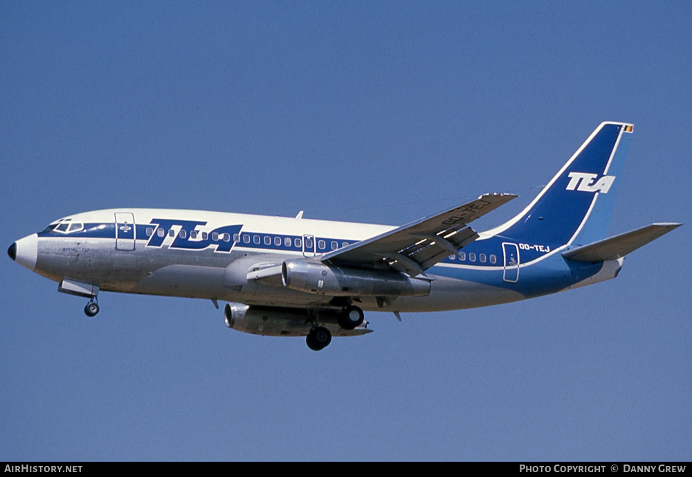 Aircraft Photo of OO-TEJ | Boeing 737-219/Adv | TEA - Trans European Airways | AirHistory.net #220505