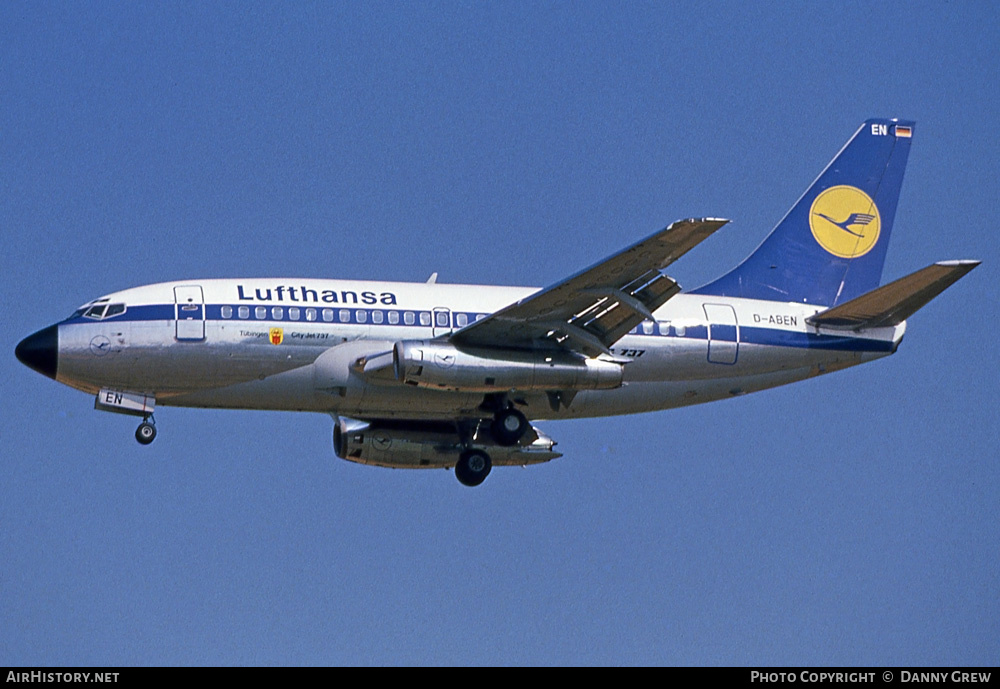 Aircraft Photo of D-ABEN | Boeing 737-130 | Lufthansa | AirHistory.net #220540