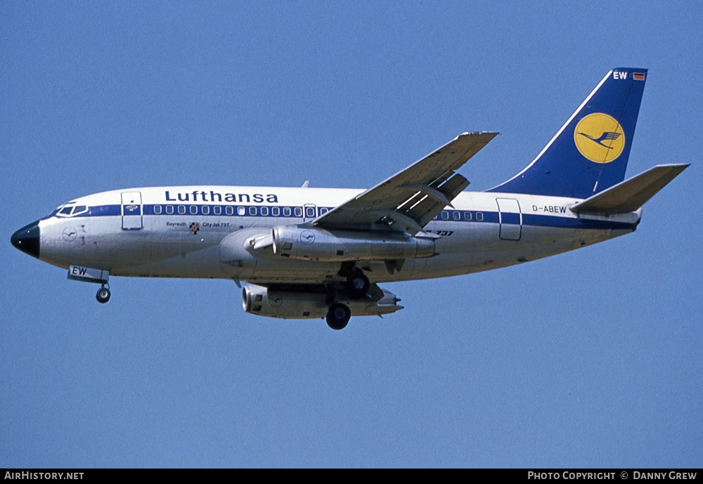 Aircraft Photo of D-ABEW | Boeing 737-130 | Lufthansa | AirHistory.net #220560