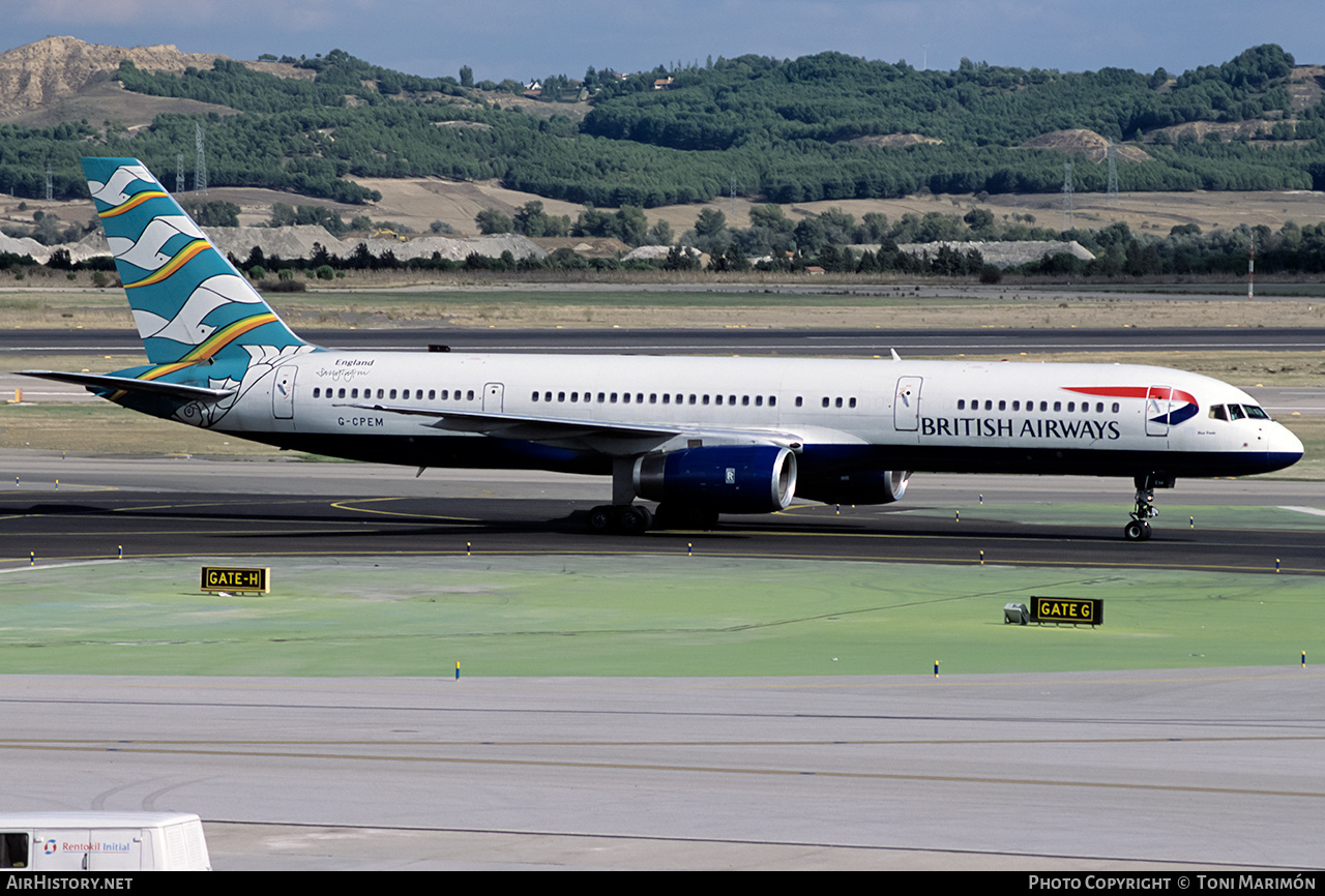 Aircraft Photo of G-CPEM | Boeing 757-236 | British Airways | AirHistory.net #220570