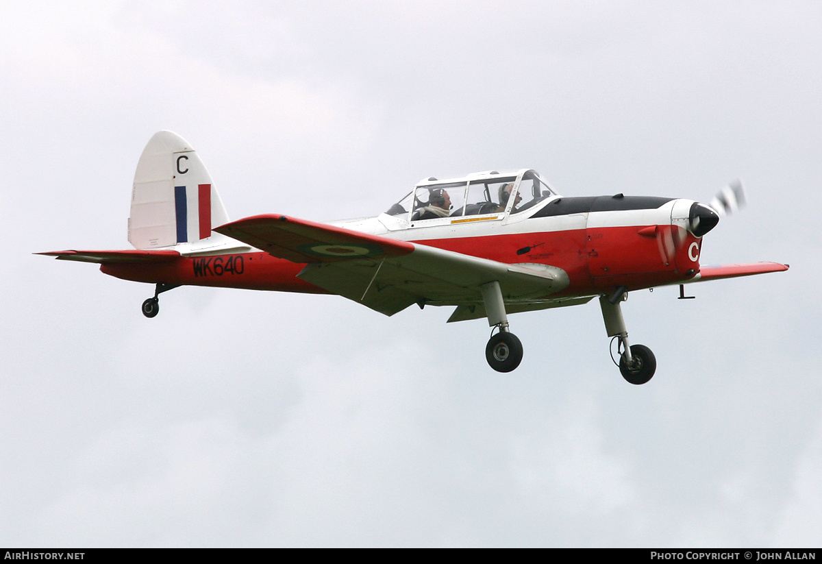 Aircraft Photo of G-BWUV / WK640 | De Havilland DHC-1 Chipmunk Mk22 | UK - Air Force | AirHistory.net #220571