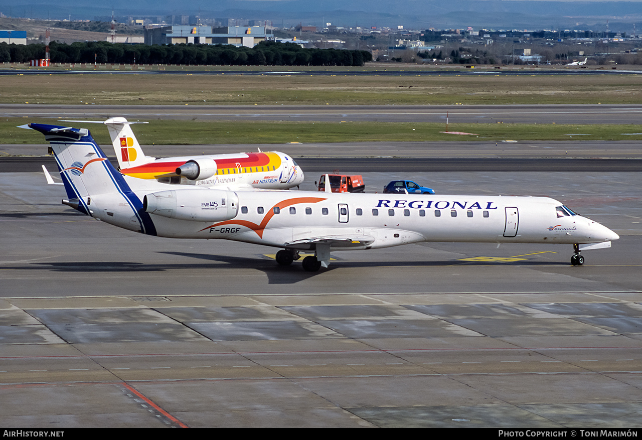 Aircraft Photo of F-GRGF | Embraer ERJ-145EU (EMB-145EU) | Régional Airlines | AirHistory.net #220595